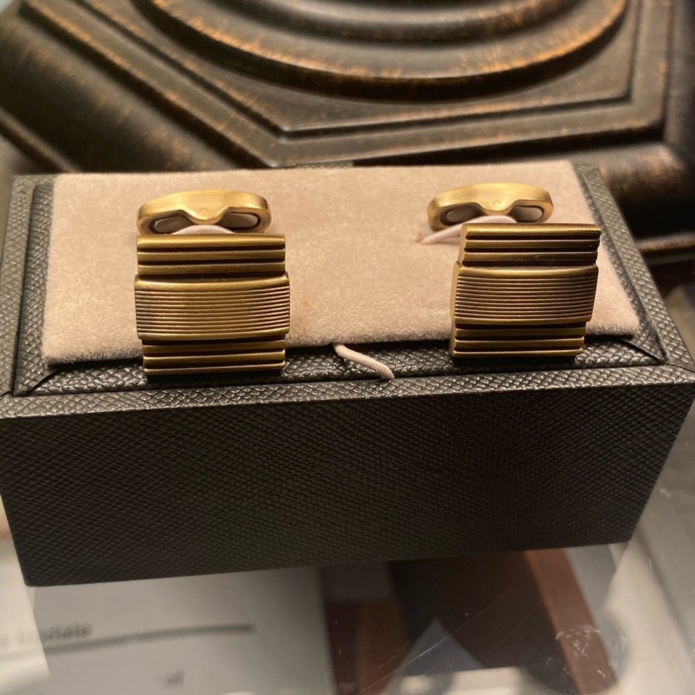 Gold cufflinks
